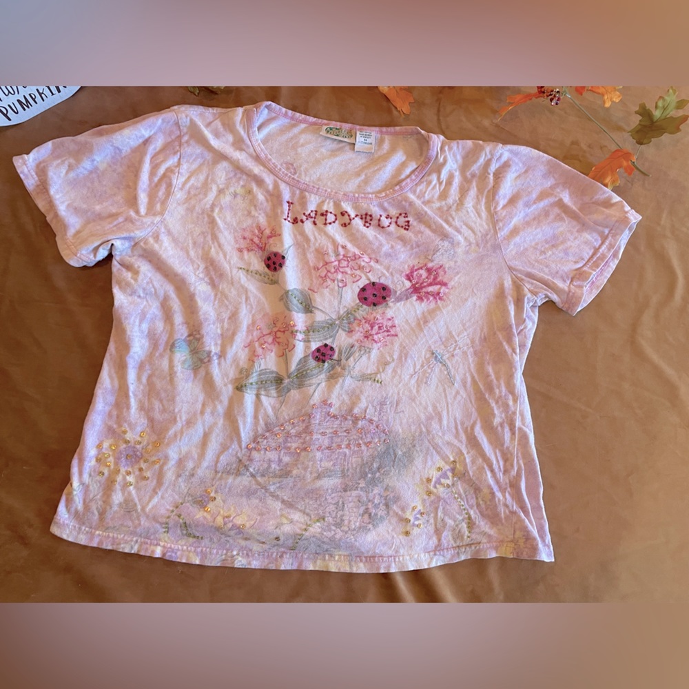 Vibtage Y2K inspired Graphic ladybug t-shirt